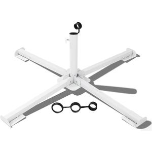 Foldable Portable Beach Umbrella Stand-Portable Patio Umbrella Base Holder,Outdoor Sunshade Anchor,with Weight Bag,Rust Free Tempered Iron Umbrella Stand for Courtyard, Garden, Beach, Grass