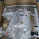 Modern Gold Crystal Fandelier Ceiling Fans with Lights and Remote, Chandelier Fan for Girl's Bedroom, Living Room