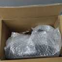 U-QE 20 Guests Black Plastic Birthday Plates - Include 70th Birthday Plates and Napkins, Gold Silverware, Gold Plastic Cups - Back in 1955 Party Plates for Men Women Cheers to 70 Years