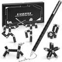 Magnetic Fidget Pen Toys for Adults Teens Cool Birthday Gifts for Young Men Unique Gifts for Teenage Boys Novelty Christmas Stocking Stuffers Gadget for 11 12 13 14 Years Old Boy (Black)