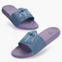 Disney Stitch Slides Girls Beach Shoes Pool Sandals Rubber Shoes Comfy Slides for Kids Summer Footwear Gifts for Girls.28/29