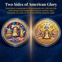 4 x USA 250th Anniversary Challenge Coin 1776-2026 American Eagle Commemorative Collectible Coin for Independence Day