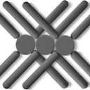 3/Pack Foldable Trivets Silicone, FENGCHEN Folding Trivets, Non-Slip Collapsible Cross Compact Design Expandable Silicone Pot Holder,Grey (Gray)