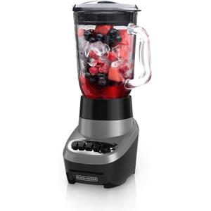 BLACK+DECKER Multi Function Blender with QuadPro Blades in Silver/Black, BL1220SGC