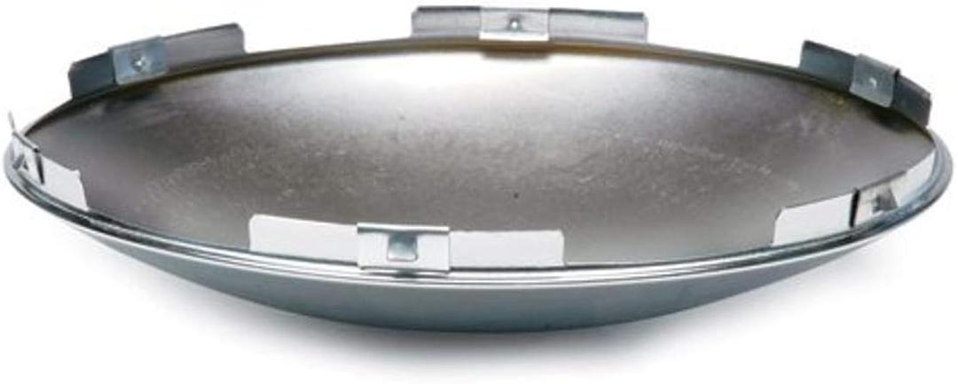 RoadPro W-010N6 8.5" Front Hubcap with Universal 6 Notch, Semi Truck Hub Cap, Chrome