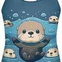 Ystardream Cute Swimsuits for Girls Bathing Suits with Soft & Quick-Dry Fabric Swimwear, 9-10