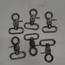 Trigger Snaps, 6 PCS Hook Clasps Oval Swivel Trigger Clips Hooks Clips Snap for Straps Bags Belting Leathercraft (Gunmetal,1 1/5")