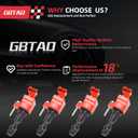 Set of 4 Upgraded Ignition Coil Pack for 2.0L 2.2L 2.4L L4 Pontiac Chevy Cobalt HHR Malibu Captiva Buick LaCrosse Regal GMC Saab Saturn Replaces UF491 D522C 12578224