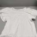 White Ruffle Sleeves XL Top