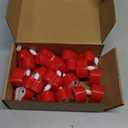 Honoson 1000 Pieces Artificial Rose Petals with 24 Pcs Flameless Heart Shaped LED Tealights Candles Special Romantic Night Decorations for Proposal Wedding Anniversary Table Decor(Red)