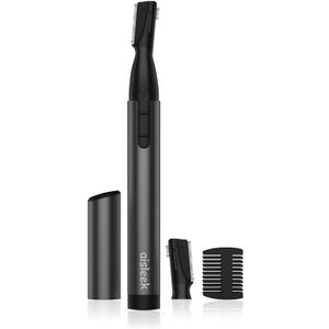 Upgraded Eyebrow Trimmer for Men, Precision Detailer, Battery-Powered Eyebrow Razor with Rinseable Blade, Facial Hair Trimmer with Comb, Compact Pen-Size, Safe Painless Shaver
