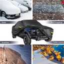 Pickup Truck Cover Waterproof All Weather, Outdoor Indoor Truck Protection Cover for Ford f150 / Chevy Silverado/Dodge Ram 1500, Truck Tarp Cover Black (Length 230 to 242 inch)