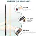 HomeSeason Pool Cue Stick 58" Billiard Cue Sticks Professional Low Deflection Pool Sticks