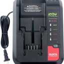PCC692L 20V MAX Lithium Battery Charger Compatible with Porter-Cable Battery PCC685L PCC680L PCC681L PCC682L Black Decker LCS1620 20V Lithium Battery LBXR20 LBX4020