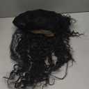 30 Inch Deep Wave Lace Front Wigs Human Hair, 13x6 HD Wet and Wavy Lace Front Wigs, Curly Human Hair Wig, 180 Density Deep Wave Wig, Pre Plucked & Glueless, Natural Color (Black)