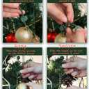 5 x Ornament Hooks  Essential Christmas Tree Decorating Hangers Great Xmas Ornament Hooks for Hanging Christmas Decorations 35 PCS (Round-Upgraded-24pcs)