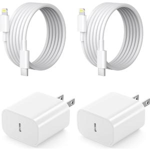Long iPhone Charger Cord,[Apple MFi Certified]2 Pack 20W Type C Phone Charger Block 6FT USB C to Lightning Charging Cable for Apple iPhone 14/14 Pro Max/13 Pro/13/12 Mini/12 Pro Max/11 Pro Max/XS/iPad