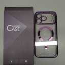 Glitter for iPhone 17 Pro Max Case with Eye-catching Integrated Lens Protection, [Sparkly Bling Back Panel] [Seamless Work with Magsafe] Cute Women Girly Magnetic Case for iPhone 17 Pro Max Purple