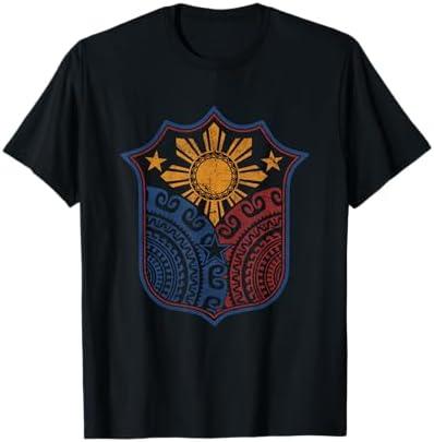 Filipino Pinoy Pride Shirt Mandala Tribal Proud Philippines T-Shirt, Size: Medium