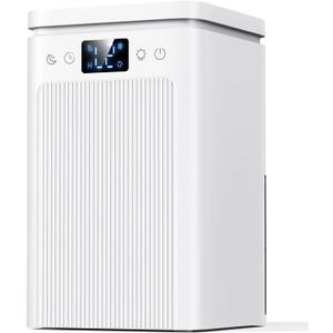 Dehumidifier,75 OZ Water Tank, Quiet Dehumidifiers for Home,Basement, Bedroom,Bathroom, RV,Closet with Auto Shut Off, Sleep Mode,Timer,7 Colors LED Light(2200ML