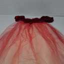 BJCYYN Short Puff Sleeves Sparkly Tulle Ball Gown Prom Dress Quinceanera Dress (as1, Alpha, m, Regular, Regular) Red Medium