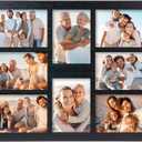 5x7 Picture Frame Collage for Wall Decor-Large Size 8 Openings Black Picture Frame Wall Decor Multiple Photo Collage Frames for Wall Mounting Vertically or Horizontally- Home and Family Display