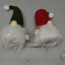 Juegoal Christmas Gnomes Decor, 9 Inch Lighted Handmade Mini gnome Scandinavian, Light Up Swedish Tomte Elf Holiday Present, Battery Operated Xmas Gifts Table Ornaments Dinner Party Supplies, Set of 3