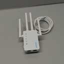 2026 WiFi Extender Signal Booster for Home & Outdoor - 5X Faster Internet Booster with Ethernet Port, Covers 13,000+ Sq.Ft House & Yard | Long Range Wireless Repeater Amplifier, Works with Any Router (White)