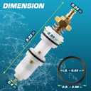Enhon Metering Valve Compatible with RP72773, Compatible with Delta 86T & 87T Series Slow Close Bathroom Faucet, Valve assembly Metering Cartridge Replacement