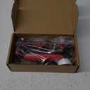 3 Way Hose Splitter, Heavy Duty Garden Water Hose Bib Spigot Splitter, Faucet Splitter with Shutoff Valve, Garden Hoses Connector for T Adapter, 3/4 - Inch GHT Thread (Red)