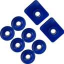 13-04154 13-04164 Hood Hinge Pivot Bushing Kit Replacement for Peterbilt 357, 377, 378, 379, 386, 587; Kenworth T660, T800, W900 (Black, Rubber & Iron, Unfinished, Surface Mount, Pack of 8)