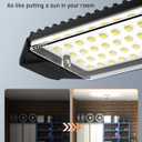 Adiding LED Garage Light 2 Pack, Super Bright 20000Lm Basement Ceiling Lighting w/ 6+1 Deformable Panels Screw in E26 Bulb Base Socket for Workshop Attic Warehouse Utility Laundry Storage Area