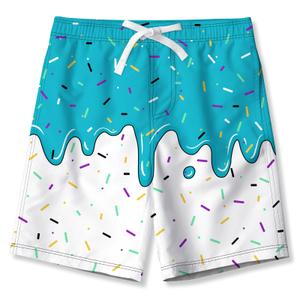 Swim Trunks Boys Kids Ice Cream Bathing Suits Size 14