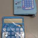 CATIGA Desktop Calculator 8 Digit with Solar Power and LCD Display, Big Buttons, for Home, Office, School, Class and Business, 4 Function Small Basic Calculators for Desk, CD-8185 (Blue)