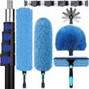 La ForFoir 30ft High Ceiling Duster Kit with 5-24ft Extension Pole
