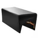 Onism Lash Bed Cover - Wipeable PU Leather Massage Table Cover, Waterproof, Soft Comfortable Spa Bed Cover, Suitable for Fits Grafting Eyelash Beds Massage Tables, Perfect for Salons Spa Home Use (Black)