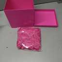 Hallmark Medium Gift Box with Lid and Shredded Paper Fill (Hot Pink 7 inch Box) for Anniversaries, Bridal Showers, Bachelorette, Bridesmaids Gifts, Valentine's Day, All Occasion