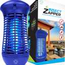 Livin Well Blue Bug Zapper Indoor Outdoor - 4000V High Powered Electric Mosquito Zapper Home Patio, 1,500 Sq Ft Range Fly Trap,18W UVA Bulb Mosquito Killer Lamp Insect Bug Light