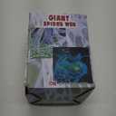 700 Sqft Giant Durable Spider Web Halloween Decorative Outdoor, Beef Web for Glow in The Dark Spider Web, Orange Giant Spider Outdoor Decor Set,with 3 Blacklight (24FT x 4FT)