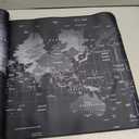 Cmhoo XXL Professional Large Mouse Pad & Computer Game Mouse Mat (35.4x15.7x0.1IN, Map) (90 * 40 Map)