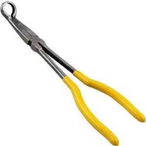 Spark Plug Removal Pliers, 11" Long Reach Ring Nose Hose Grip Pliers for Car