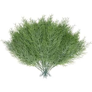 WEISPARK Artificial Pine Leaves Branches, 30pcs 13.7 Inches Fake Greenery Pine Sprigs Faux Stems Picks for DIY Christmas Garland Wreath Embellishing and Home Garden Decoration