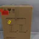 Kyrid 23.5'' Glass Table Lamp Set of 2 for Living Room with USB Ports and AC Outlets(Bulbs Included)