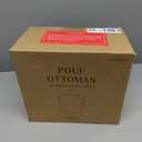 ZICOTO Beautiful Boucle Pouf Ottoman and Foot Rest - Elevate Your Living Room Decor with Lightweight Comfort and Charm - A Modern Foam Stuffed Poof Perfect to Rest Your Feet Brown