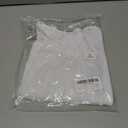 BAIGRAM Women Square Neck Double Lined Crop Tshirt Short Sleeve Slim Fit Micro Baby Tee Y2K Preppy Going Out Tops Teen Girls White (White, M)