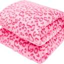 Warm Blanket Pink Soft Fleece Blankets Fuzzy Small Throw Blankets for Kids Girls Toddlers, Pink Gifts for Women Girls Mom Birthday Mothers Easter, 40x50 Inches (baby size 40" x 50" (100 x 130 cm))