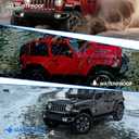 WOLFSTORM LED Tail Lights Fit for 2018-2025 Jeep Wrangler JL/JLU, 2021-2025 Jeep Wrangler 4XE Plugin with Dynamic Running Turn Lights Design LED Tail Light Assembly(Smoked Lens)
