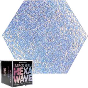Impossible Hexawave - Jigsaw Puzzle, wavy surface, Unique Color Changing Iridescent Acrylic 180 Pieces Challenge Game for Adults Gift DIY by GEMTURT