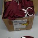 Tegeme 80 Pieces Chair Sashes & Bows - Stretch Spandex Chair Cover Band with Buckle for Wedding, Hotel Banquet, Birthday Party & Home Bulk Decorations(Wine Red)