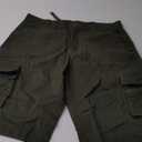Mens Cargo Shorts Relaxed Fit Camo Casual Shorts Multi-Pocket Work Shorts with Pockets 11" Inseam (34, Military Green)